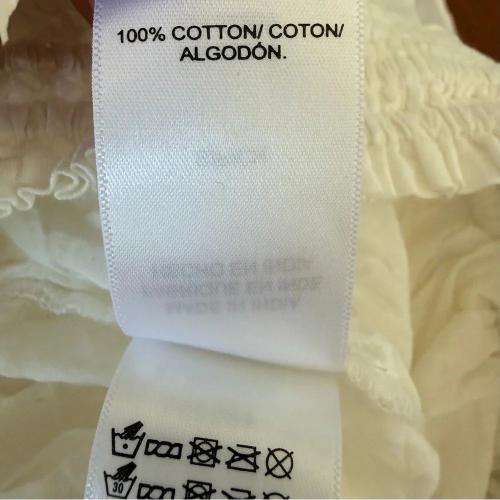 Lucky Brand White Cotton Maxi Skirt Broomstick Maxi size S - Picture 9 of 10